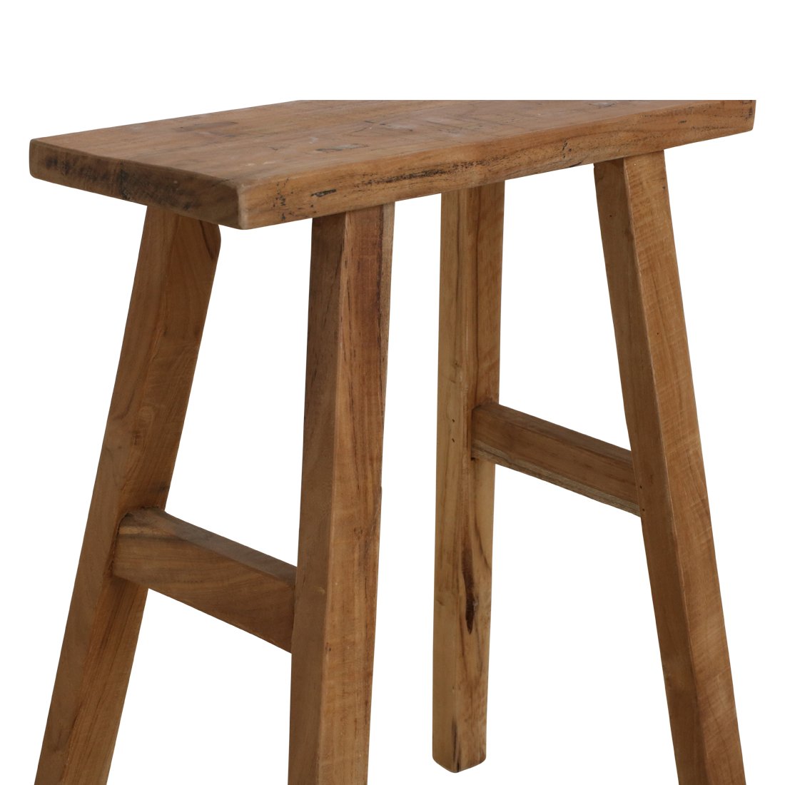 Raw Materials Java Carpenter Beistelltisch/Hocker Recyceltes Holz 40x17x50cm