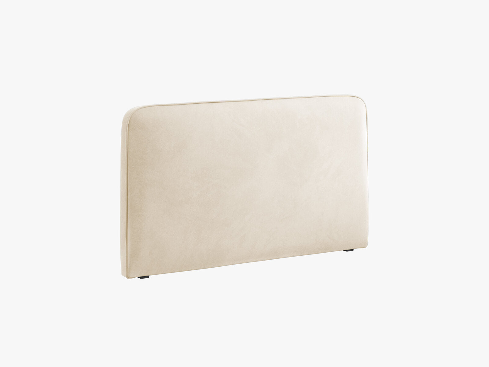 Micadoni Jamie Samtiger Kopfteil 140 cm (H 95 cm) Samt Paris Beige 180x95