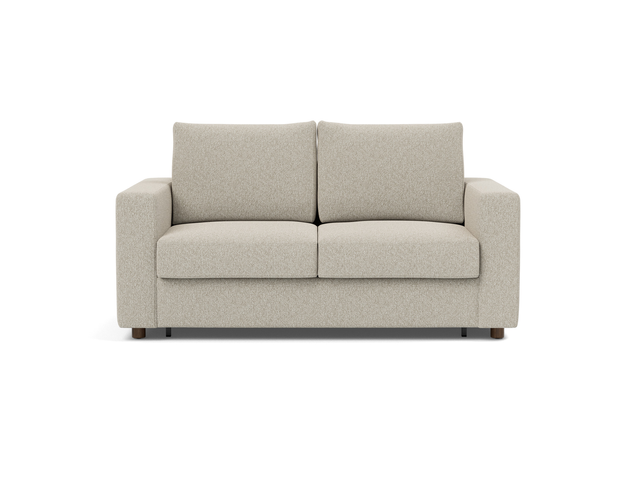 Schlafsofa Neah mit Standard-Armlehnen 140 Boucle Skandi 539-Beige