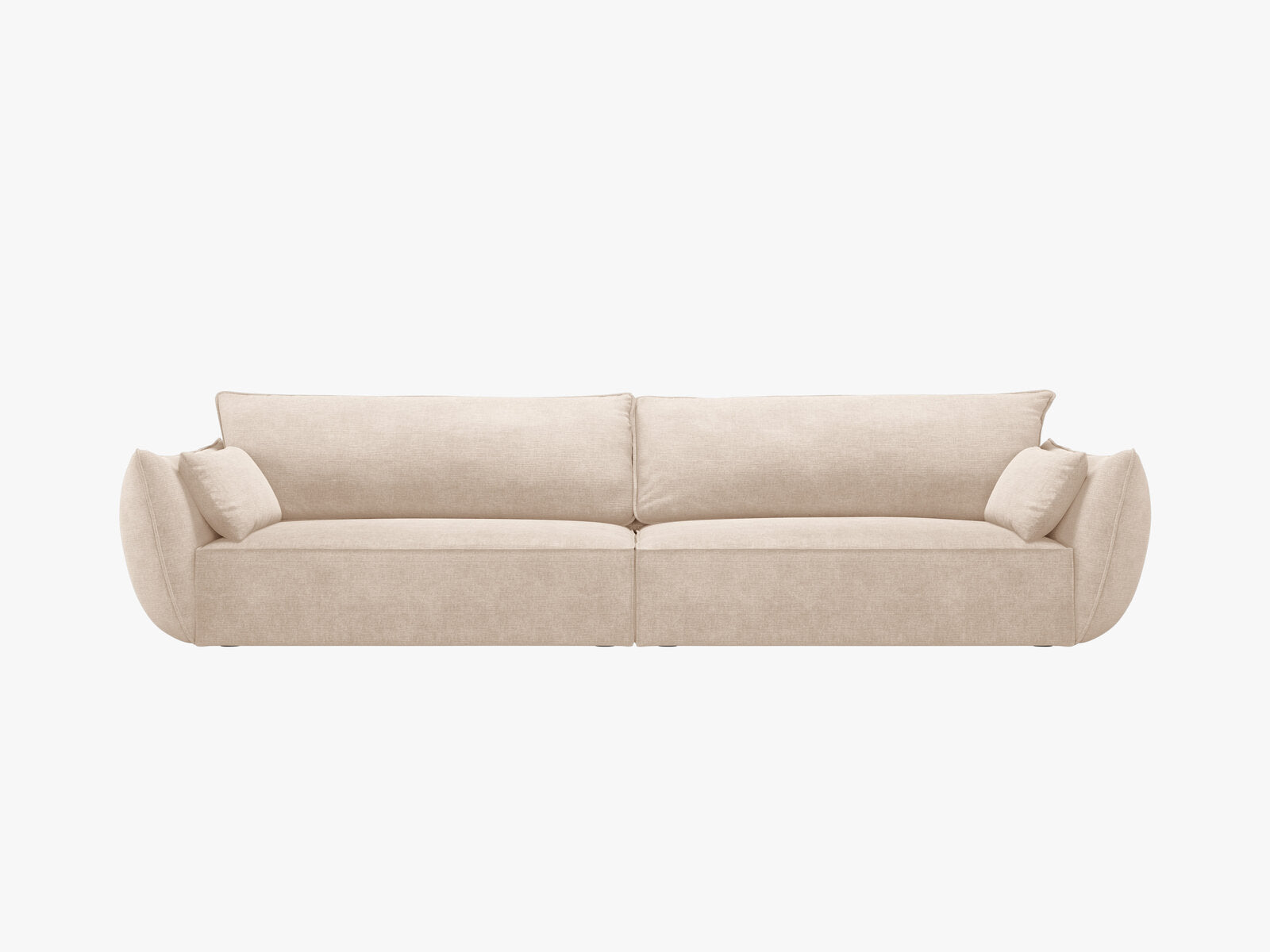 Micadoni 4-Sitzer Sofa Kaelle Chenille Over The Horizon Beige