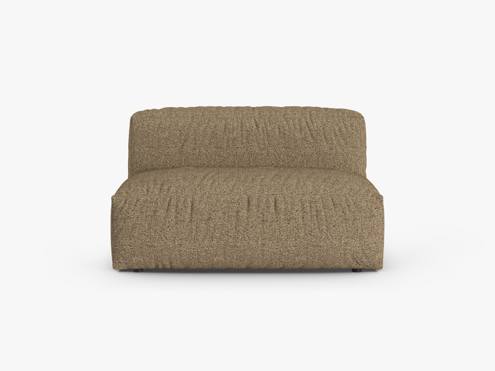 Micadoni Mittelmodul Martina 1-Sitzer Groß 90cm Sitztiefe Boucle Monet Cappuccino