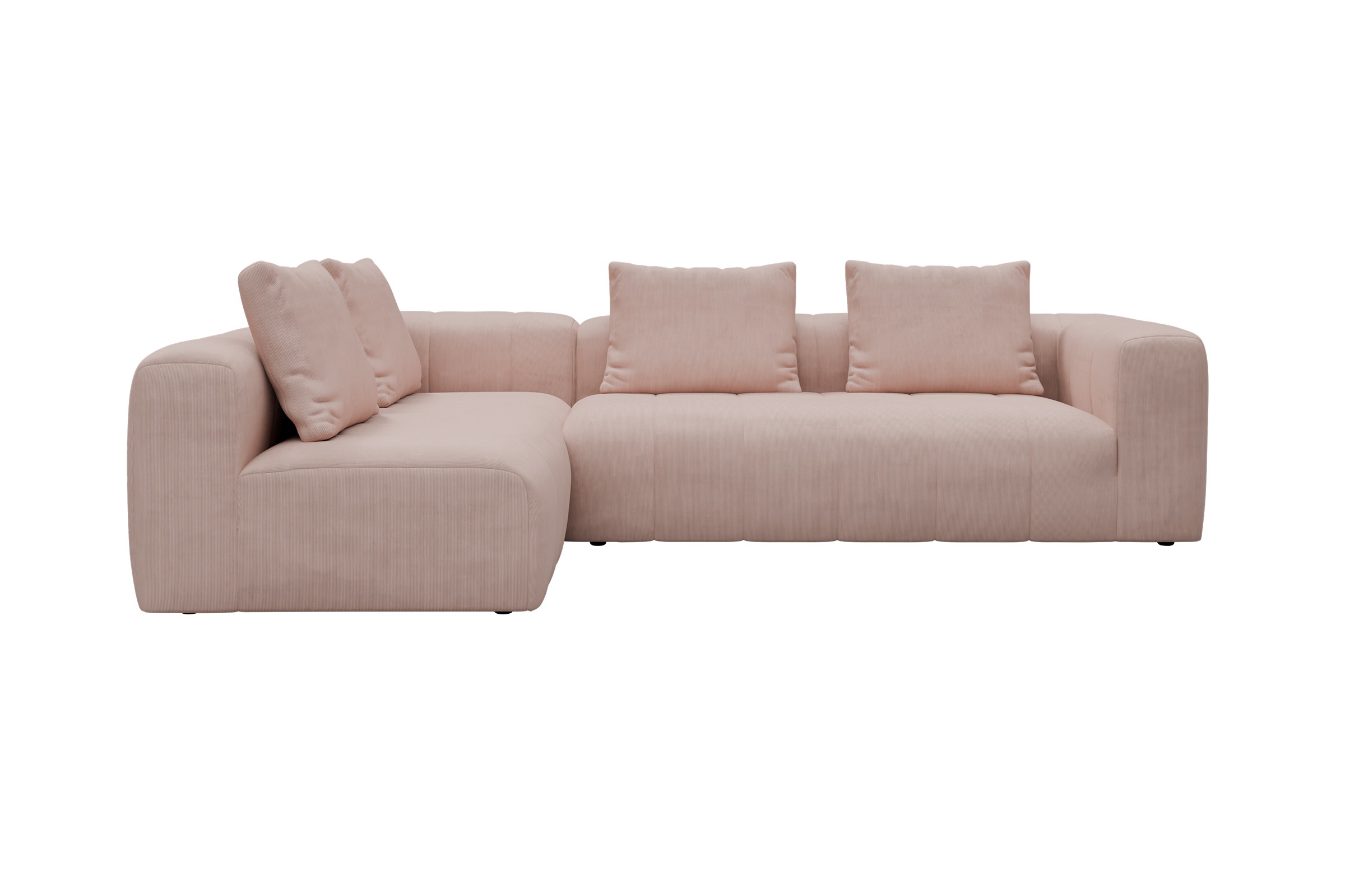 Hugo 2x 2,5-Sitzer Armlehne rechts Cordufine-Blush moebelfaktor