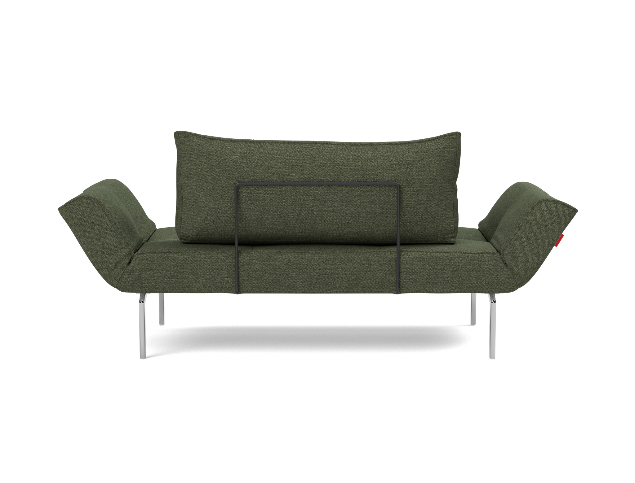 Tagesbett Zeal Strukturierter Stoff Taura 353-Forest Beine Straw Aluminium