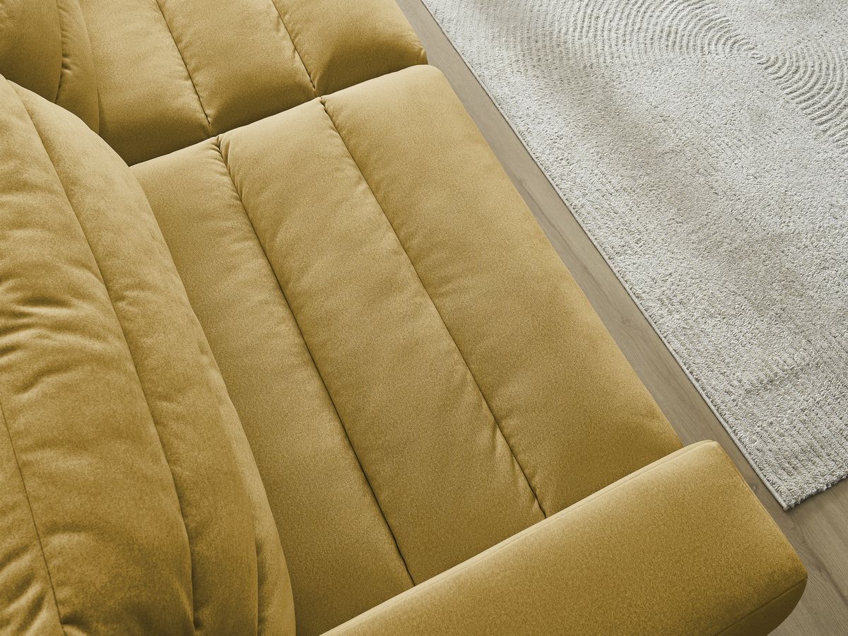 Bobochic Sierra Sofa 3-Sitzer Samt Gelb