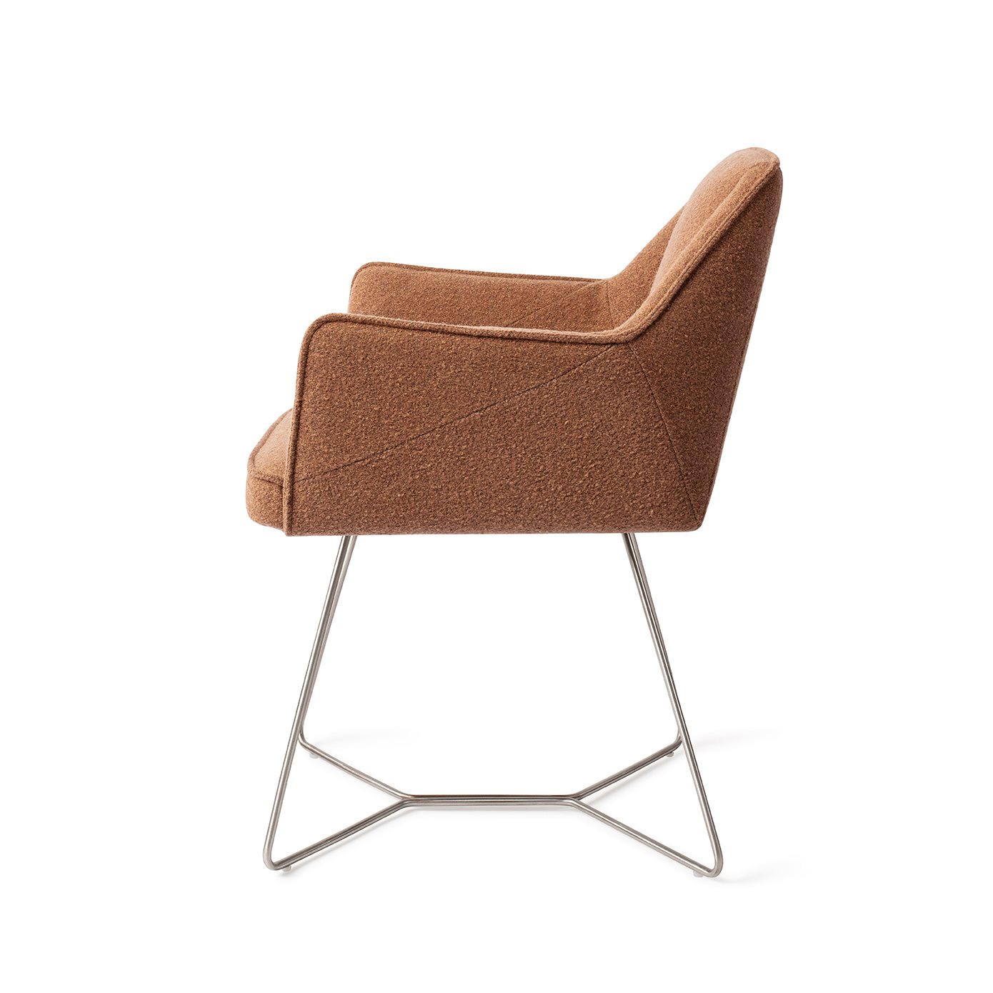 Jesper Home Esszimmerstuhl Tome Cinnamon-Bun Beehive Stahl