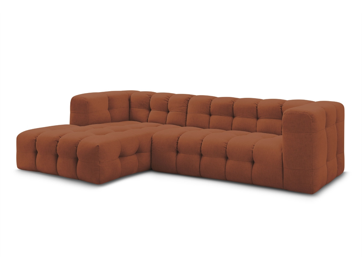 Bobochic Cloud Ecksofa 288 × 184 cm Stoff Orange Ecke links
