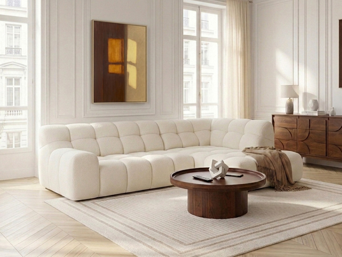 Bobochic Andre Ecksofa mit Schlaffunktion