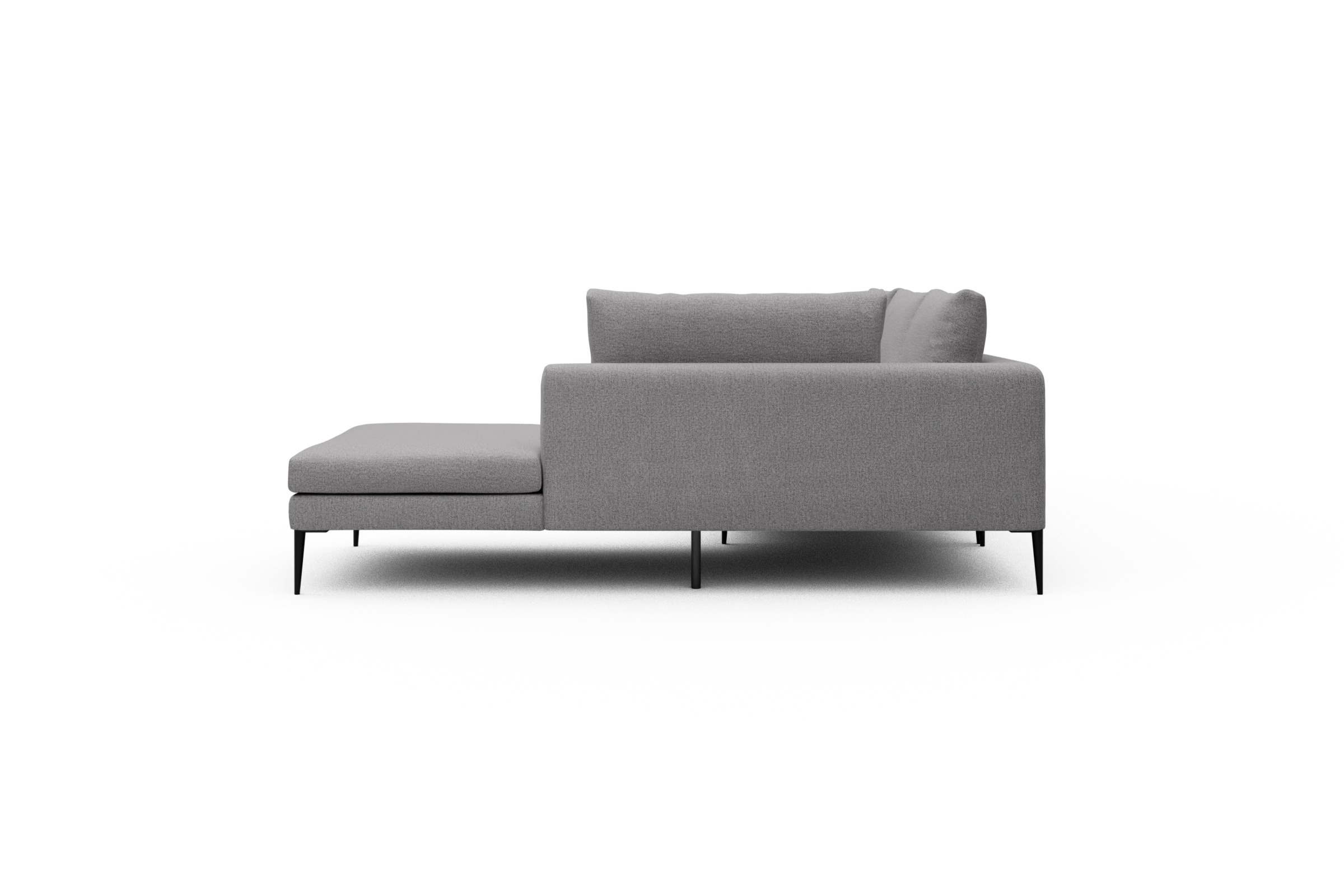 Ecksofa Paul Relax-Ecke links mit 3-Sitzer Sama-Grey