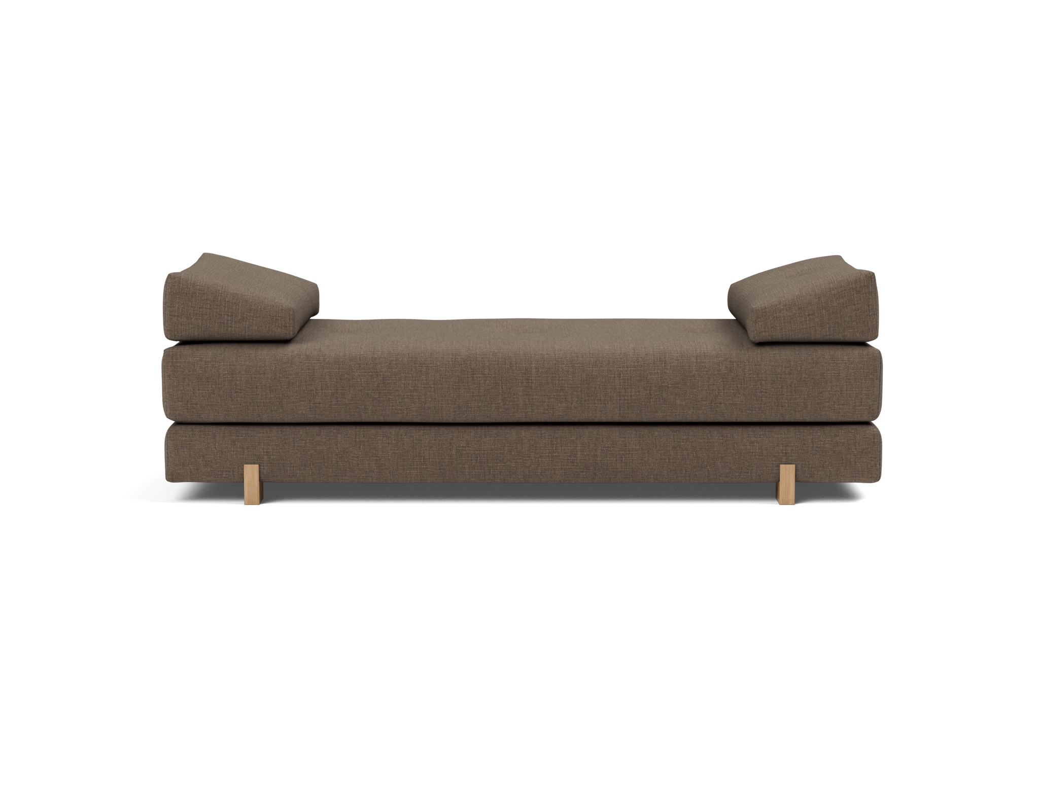 Tagesbett Sigmund Chenille Esina 411-Cedar-Brown Beine Drip Eiche