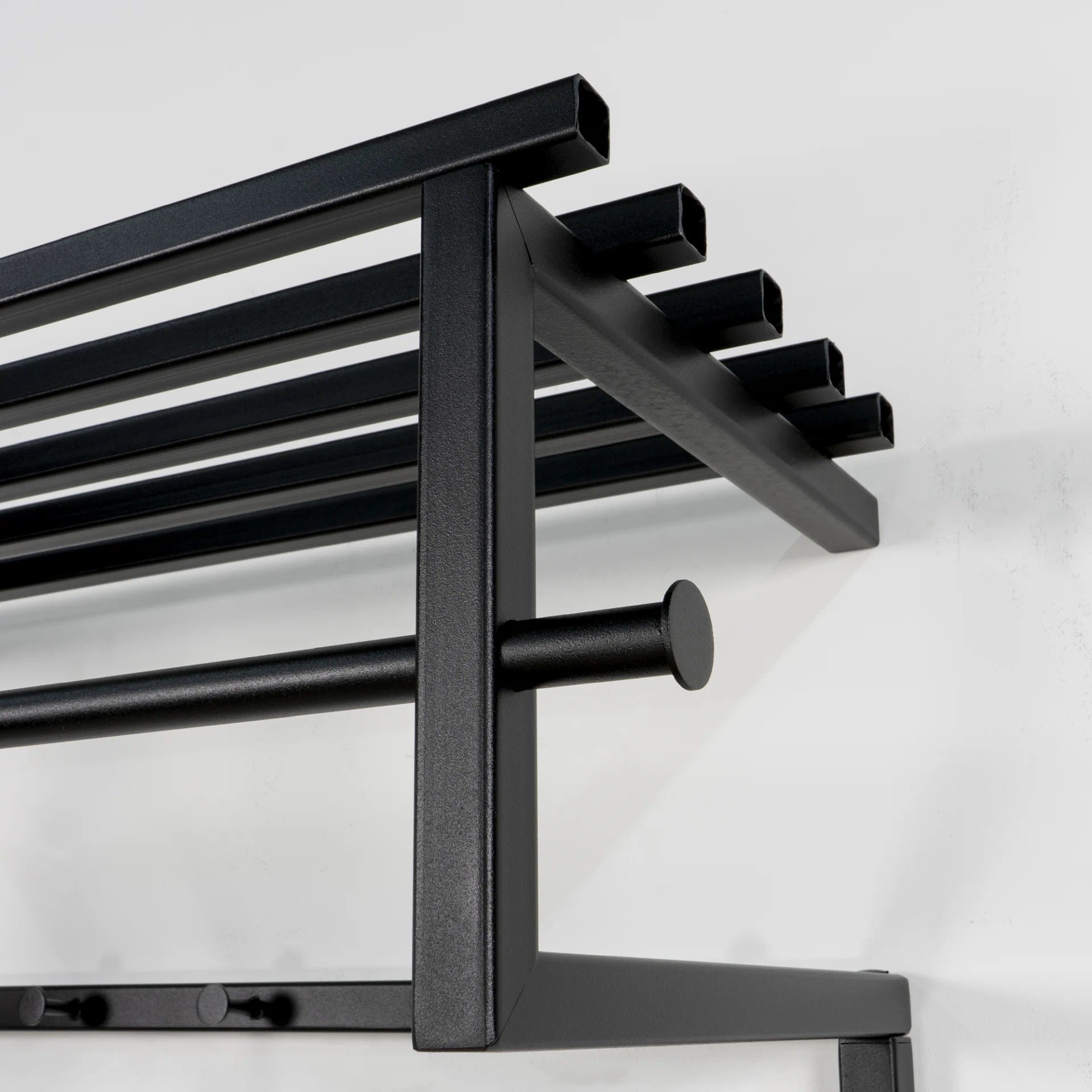 Spinder Design Rizzoli Wandgarderobe Schwarz