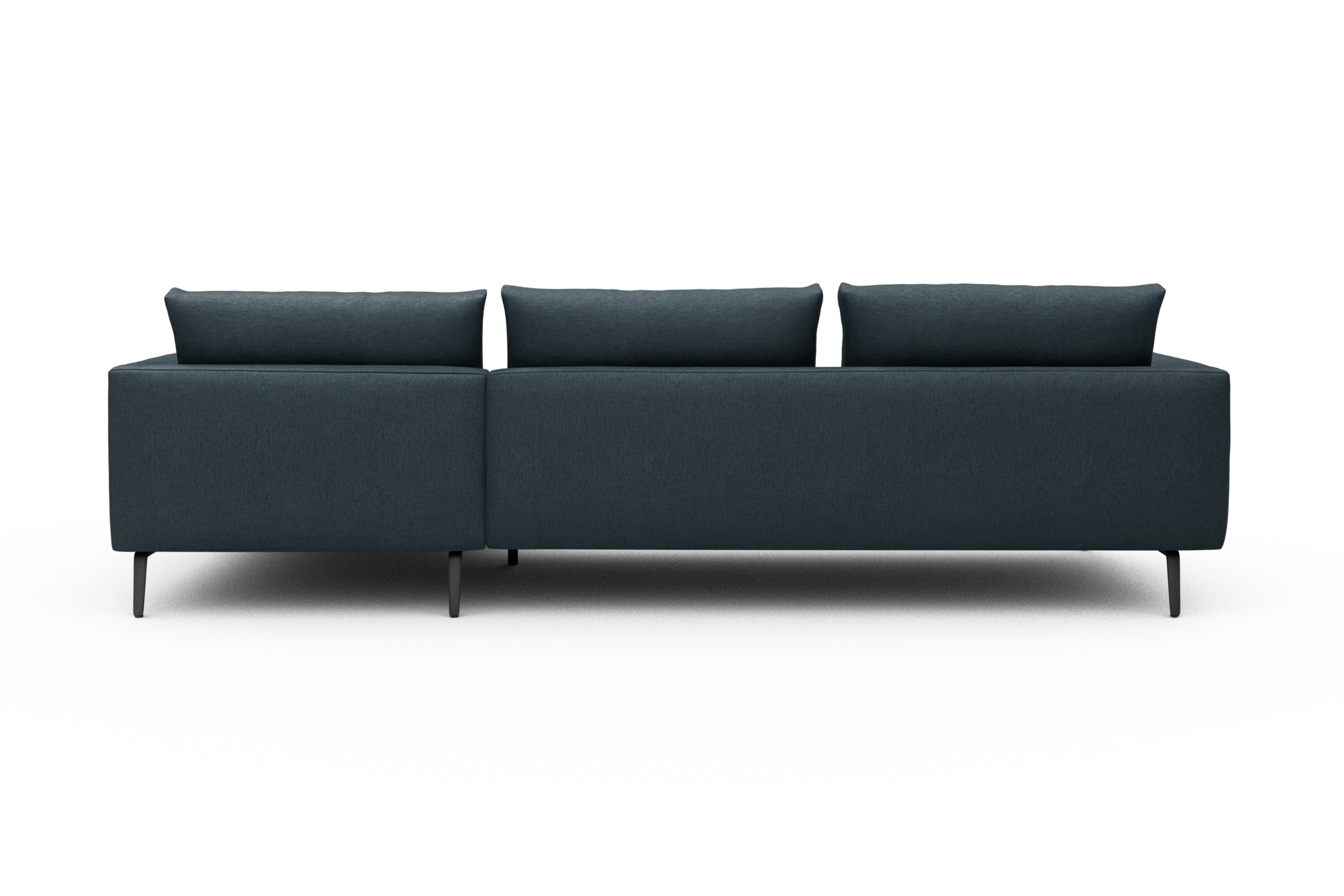 Ecksofa Karl Chaiselongue rechts mit 2,5-Sitzer Denari-Royal-Blue