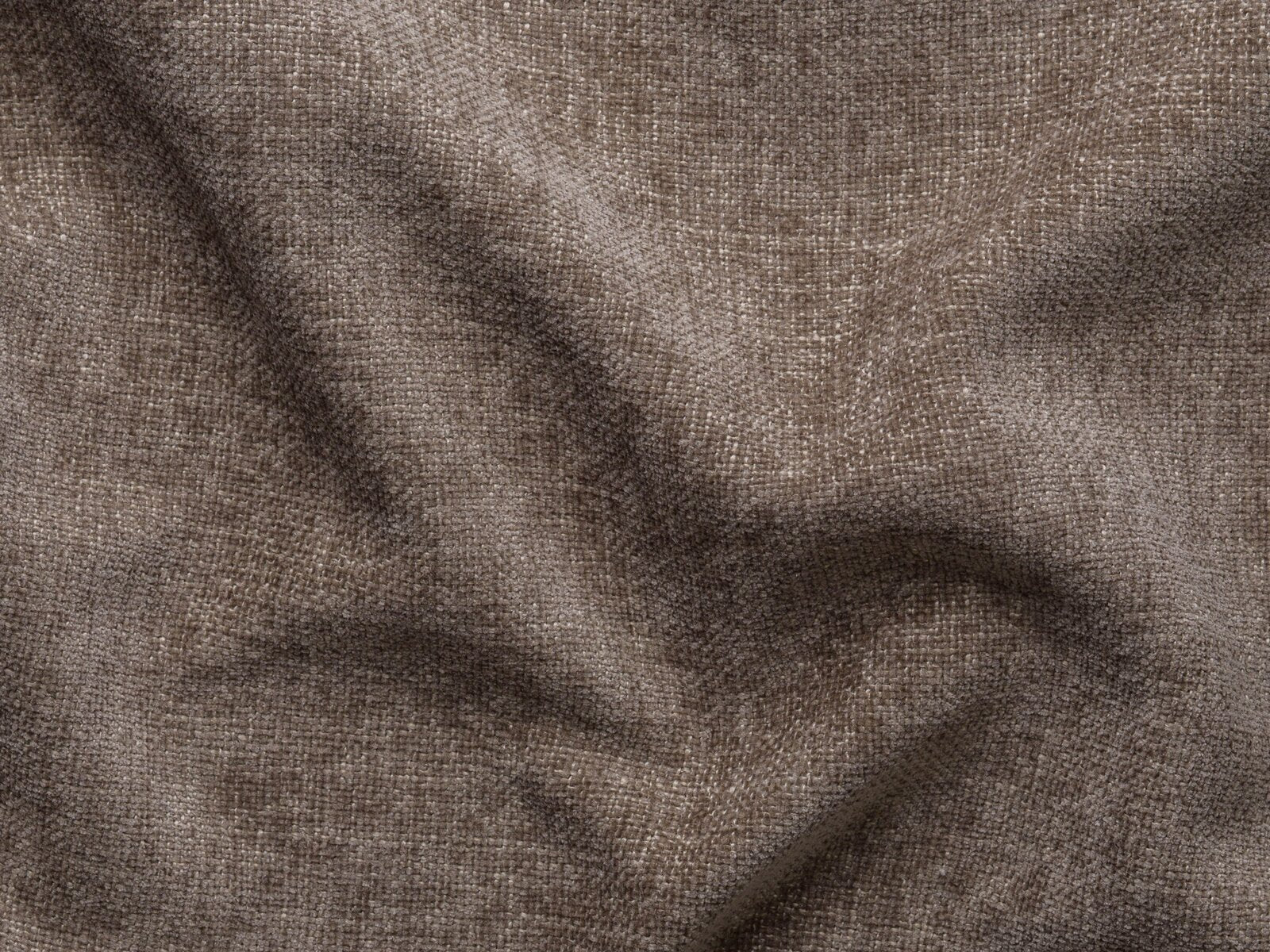 Micadoni Ecksofa Jodie 3-Sitzer Strukturierter Stoff Liberty Cappuccino Rechts
