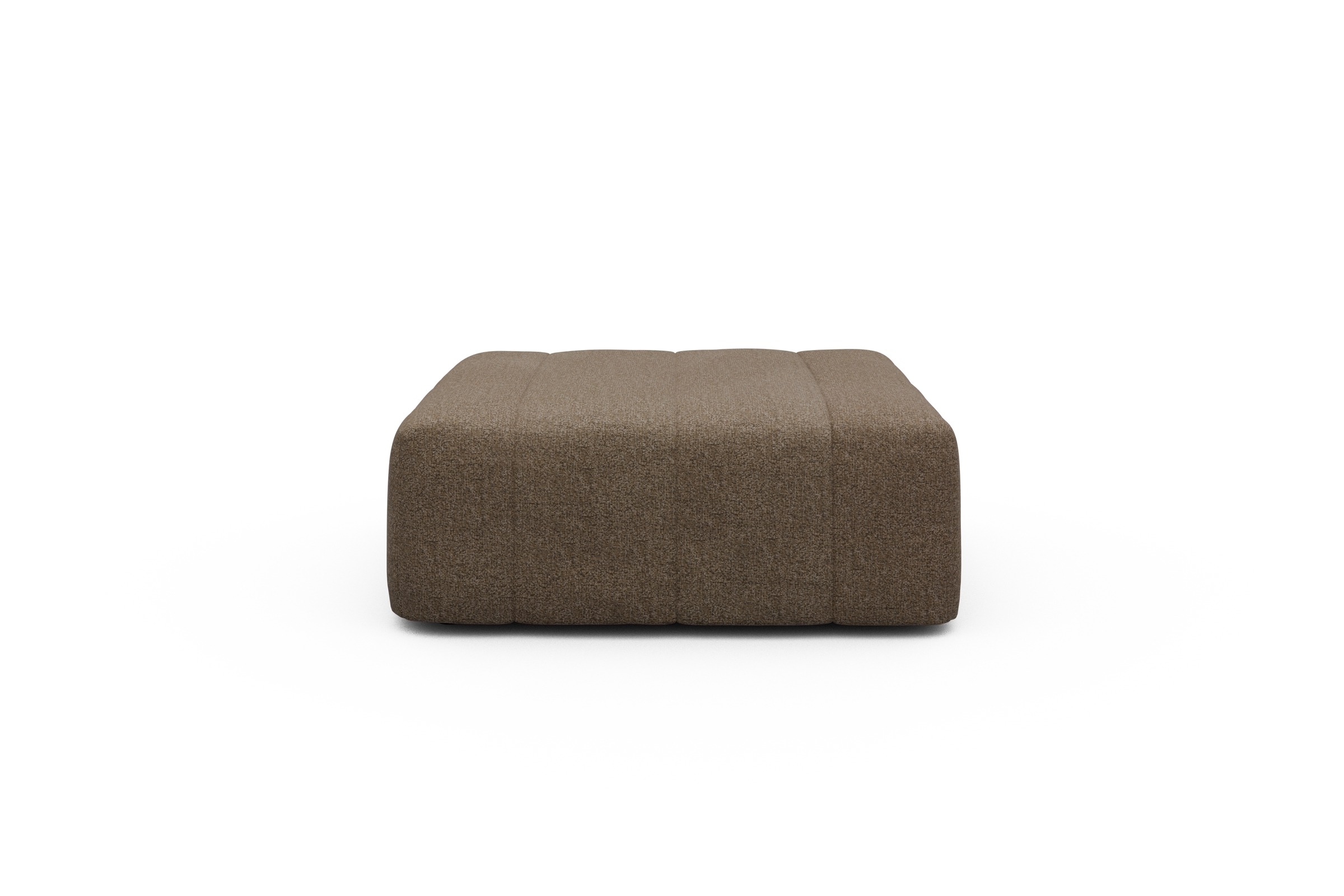 Sitzhocker Hugo Ottomane Aivi-Khaki-Brown