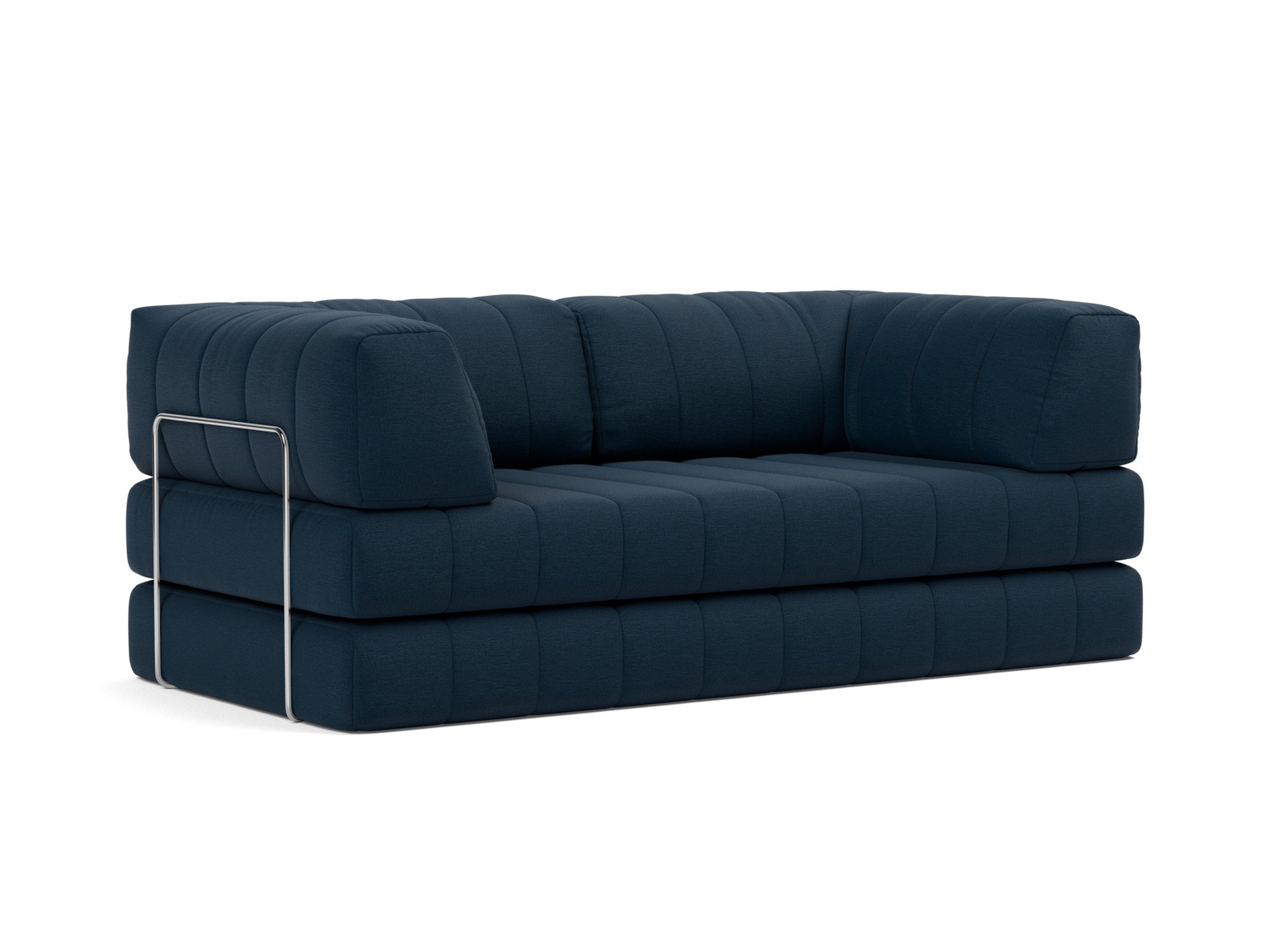 Schlafsofa CozyPad mit Armlehnen Flachgewebe Mixed Dance 528-Blue