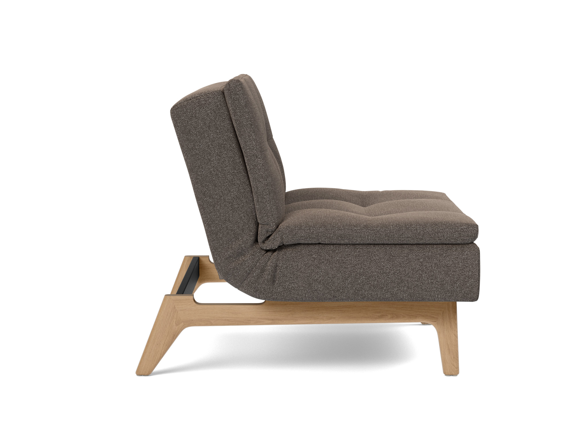 Sessel Dublexo Boucle Skandi 530-Taupe Beine Eiche