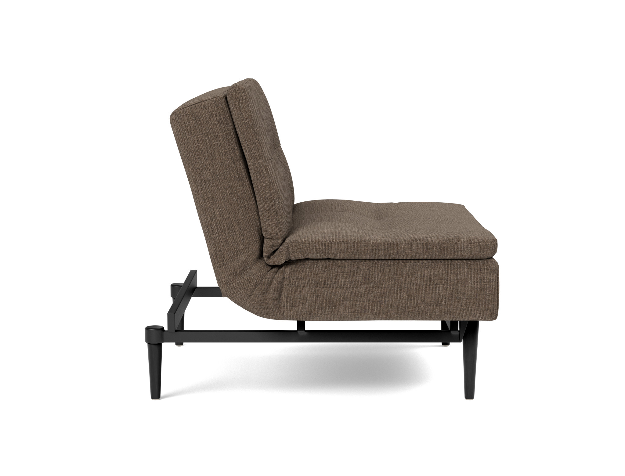Sessel Dublexo Chenille Esina 411-Cedar-Brown Beine Styletto Eiche schwarz