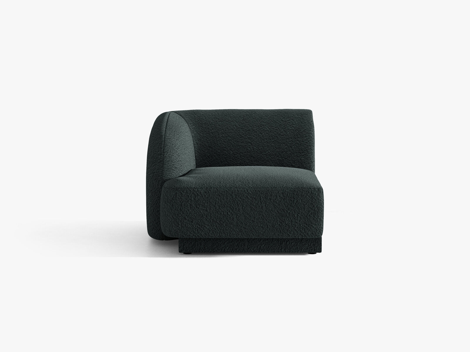Micadoni Eckmodul Miley 1-Sitzer Links Boucle Baloo Schwarz