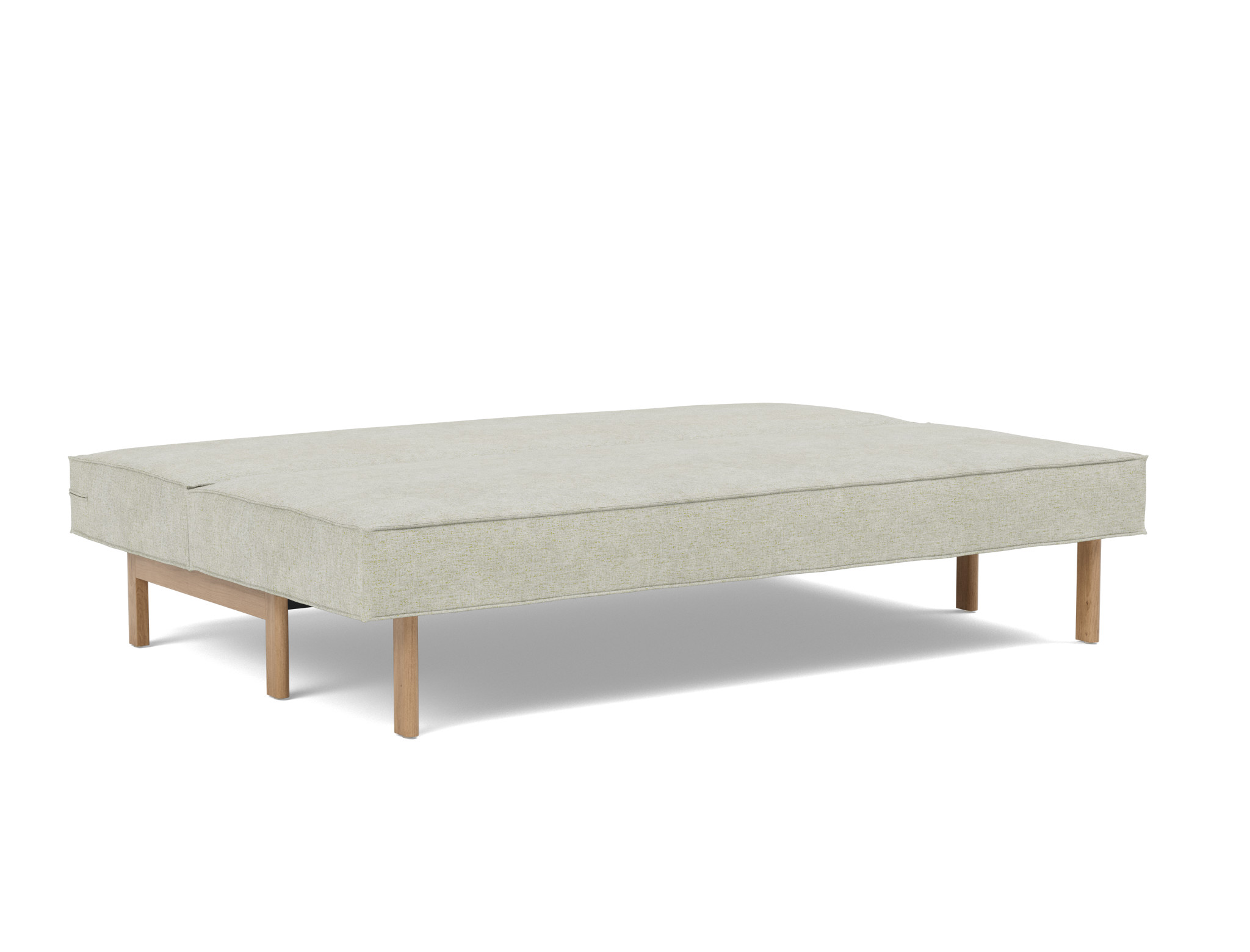 Schlafsofa Sly Flachgewebe Avella 280-Sand Beine Eiche
