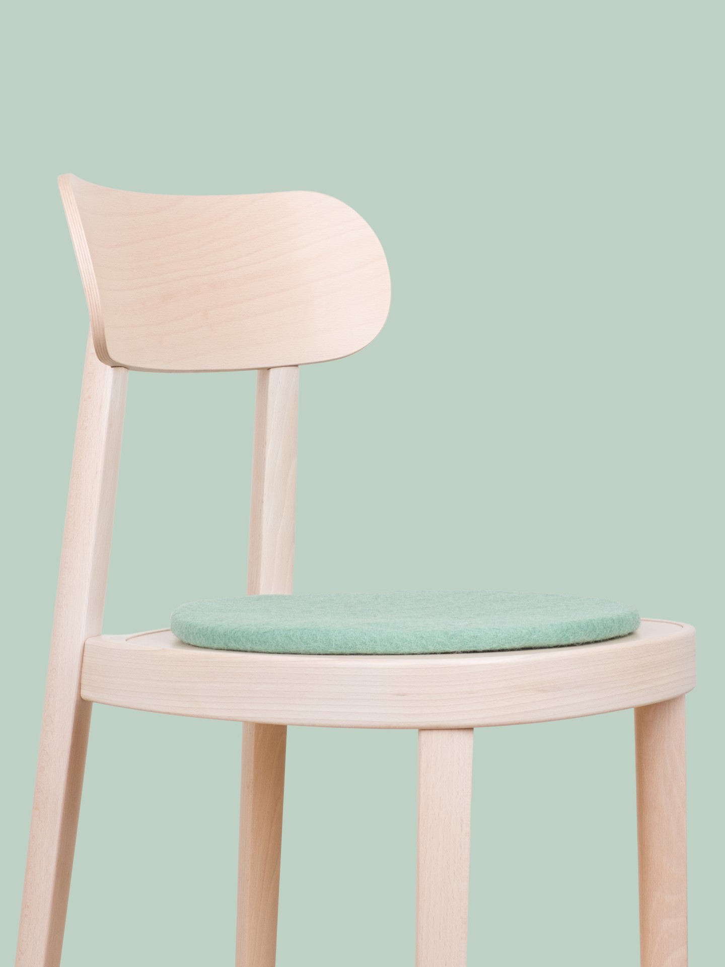 myfelt Fine - Flache Sitzauflage rund