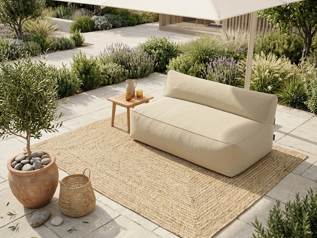Bobochic Riviera Sofamodul 2-Sitzer Stoff Beige