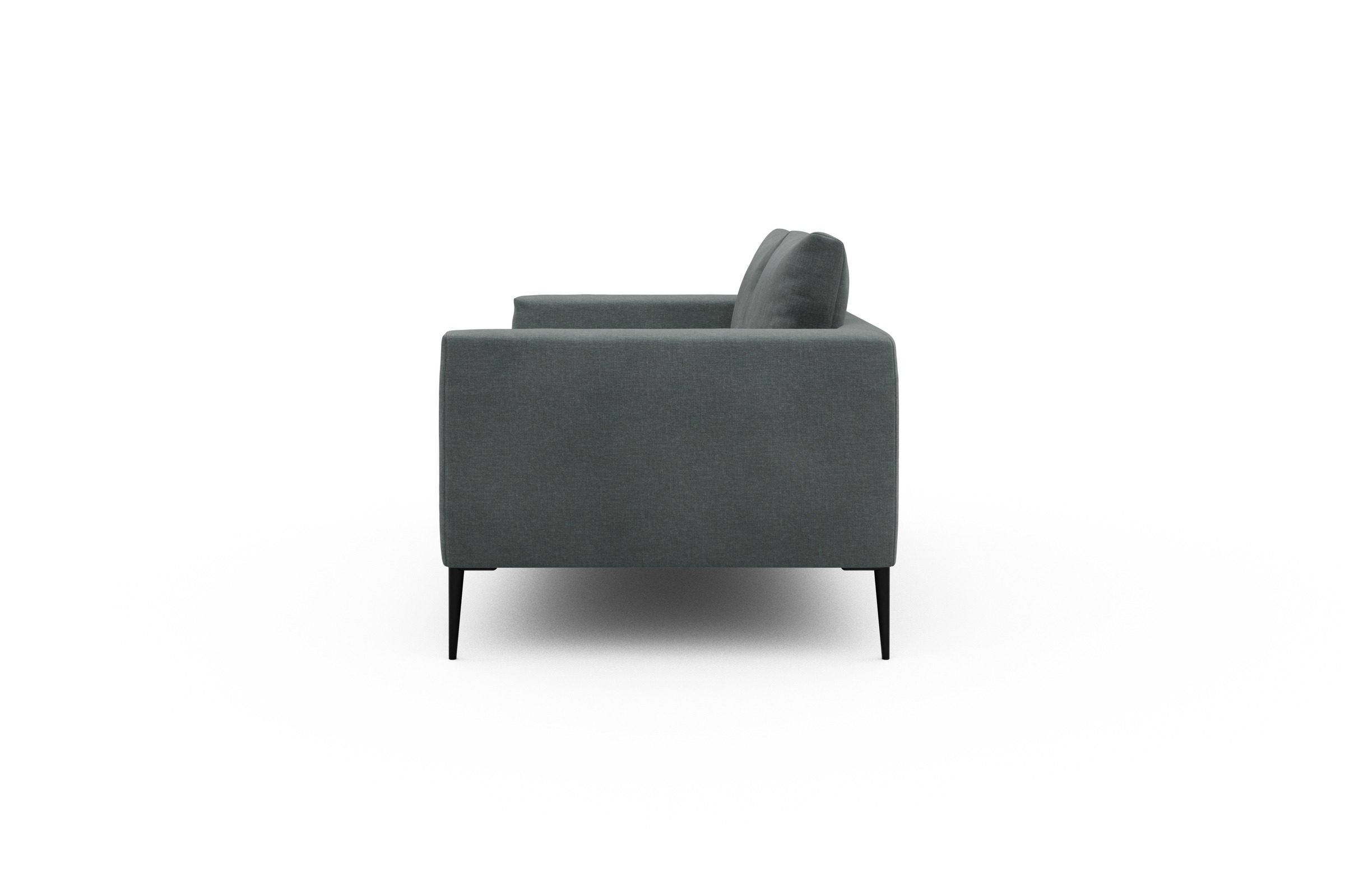Sofa Paul 2-Sitzer Smooth-Silver-Grey