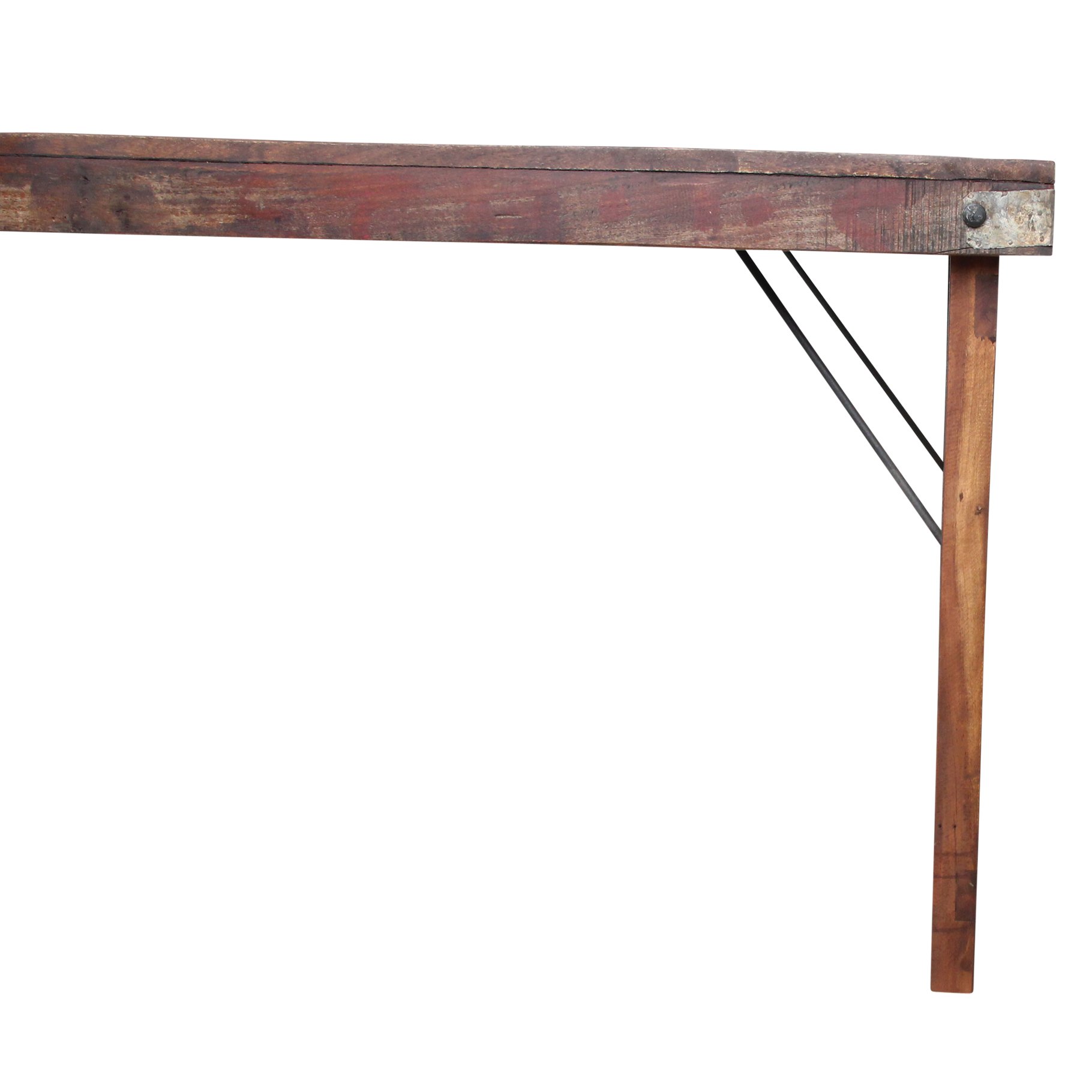 Raw Materials Klappbarer Vintage-Esstisch 165x75x76cm