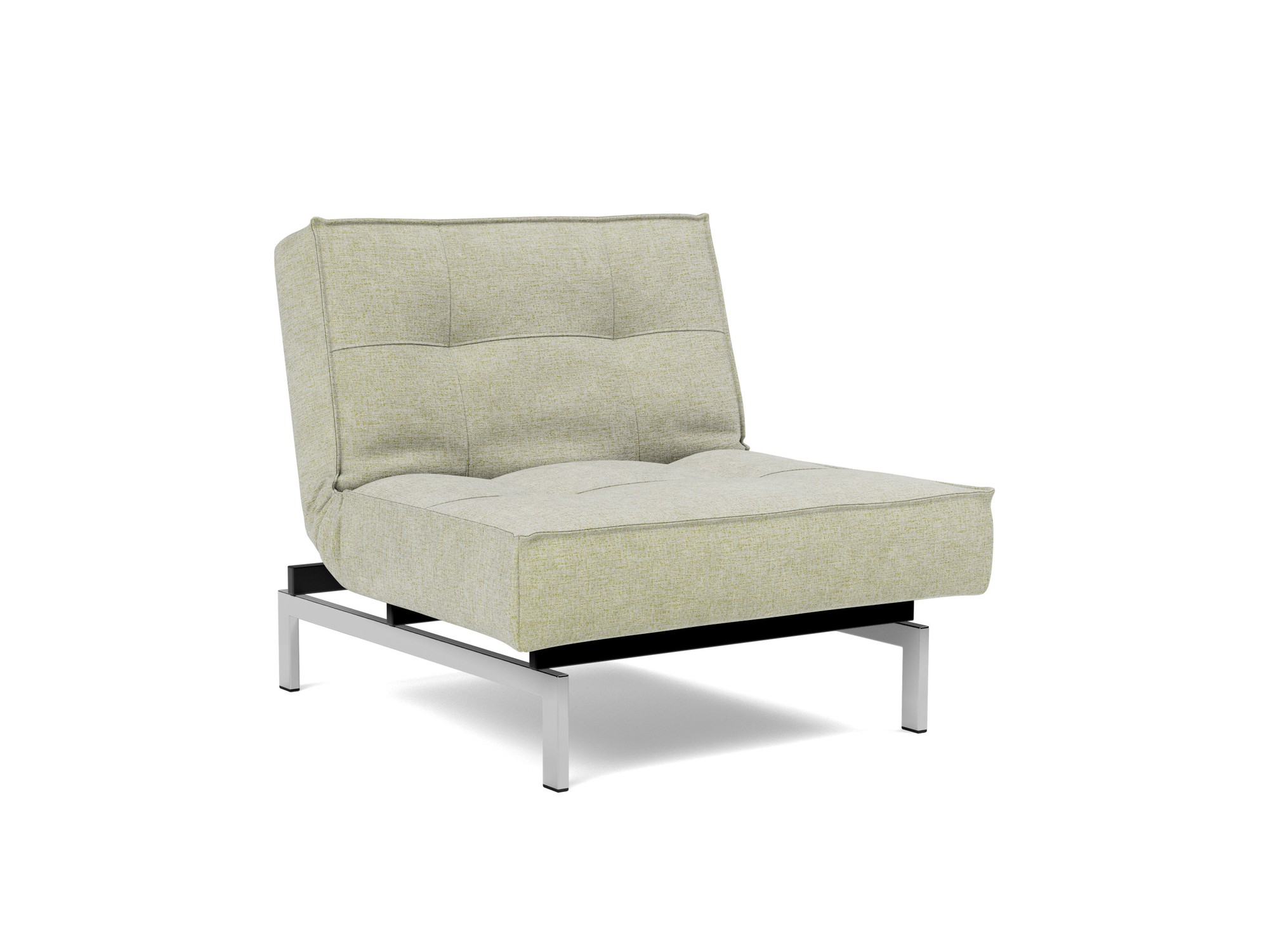 Sessel Splitback Flachgewebe Avella 280-Sand Beine Chrom