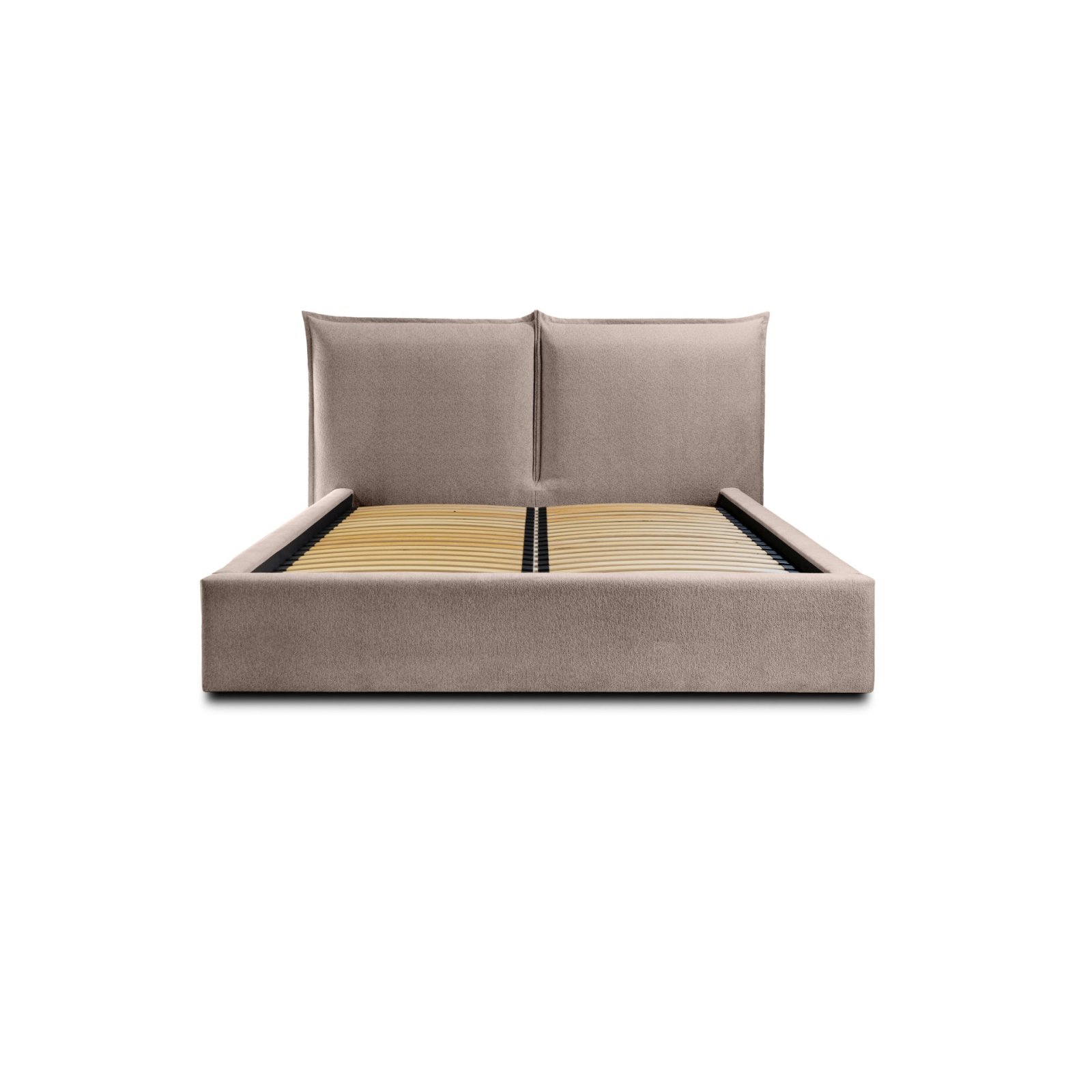 Polsterbett Verona Flachgewebe 160x200 mit Holzrahmen Raven 34