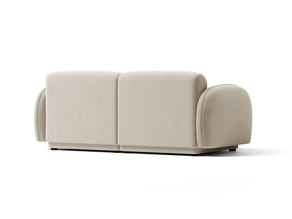 Cosmopolitan Design Sofa Bilbao 3-Sitzer Samt Casino Helles Beige
