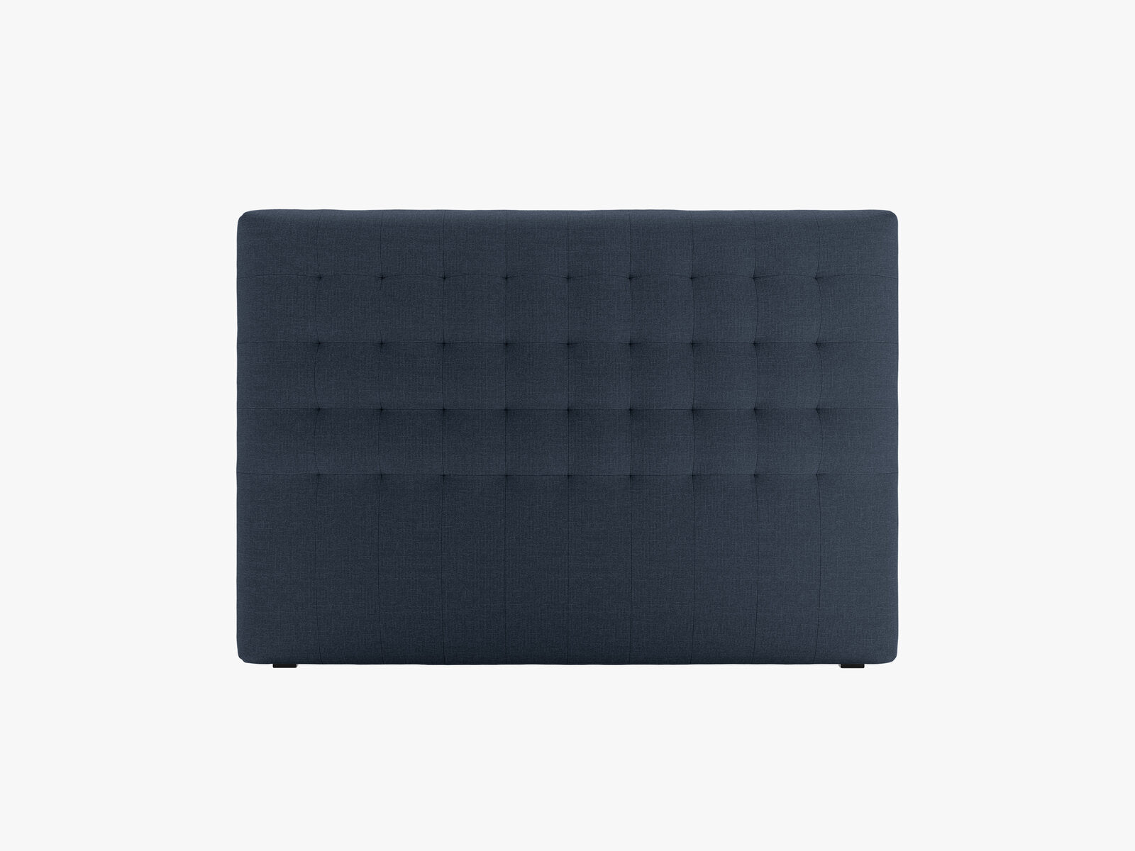 Micadoni Nova Samtiger Kopfteil 120 cm (H 95 cm) Strukturierter Stoff Liberty Marineblau 140x95