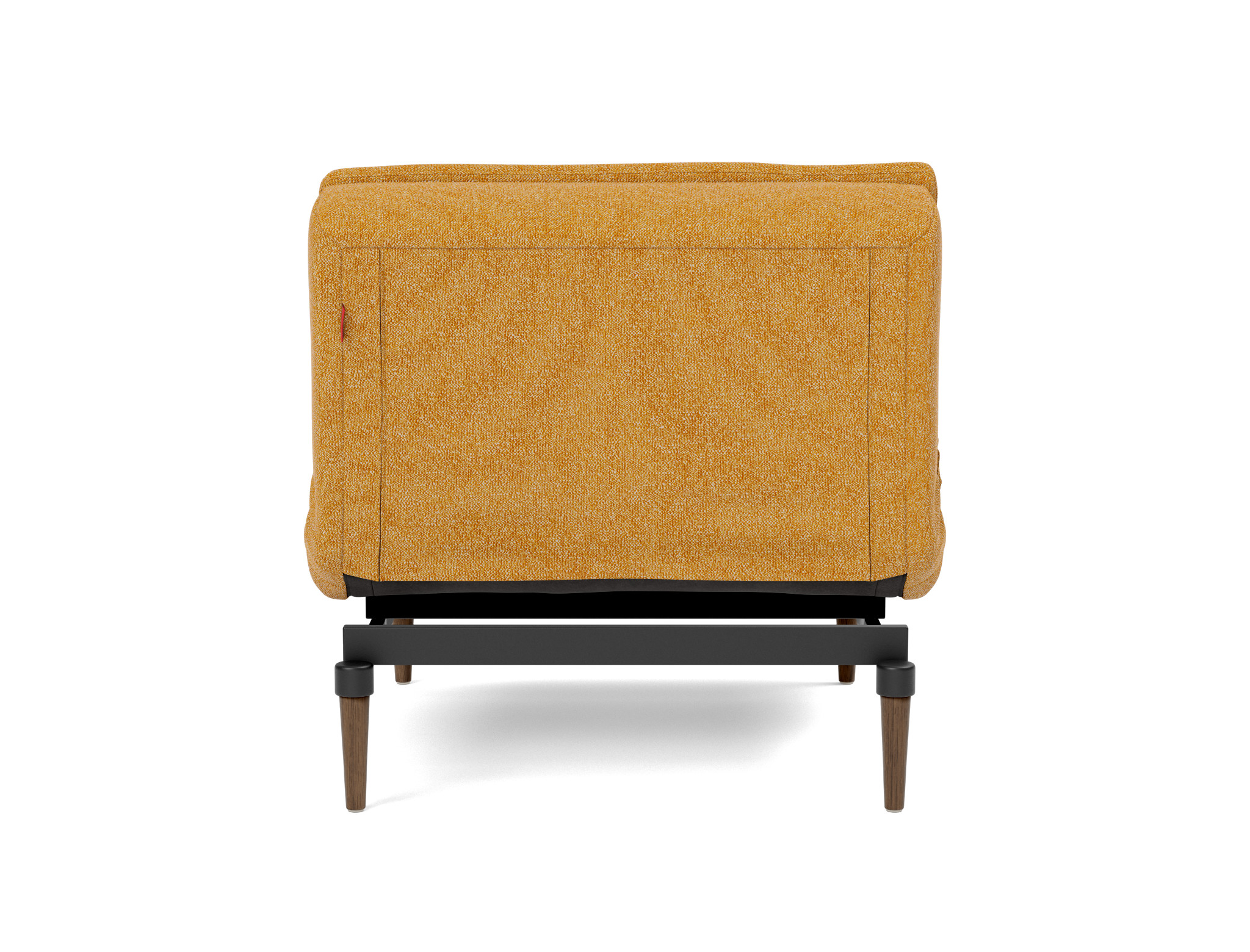 Sessel Dublexo Boucle Skandi 536-Ochre Beine Styletto Eiche dunkel