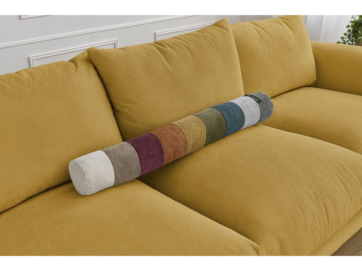 Bobochic Ernest Sofa 3-Sitzer 265 × 106 cm Stoff Gelb