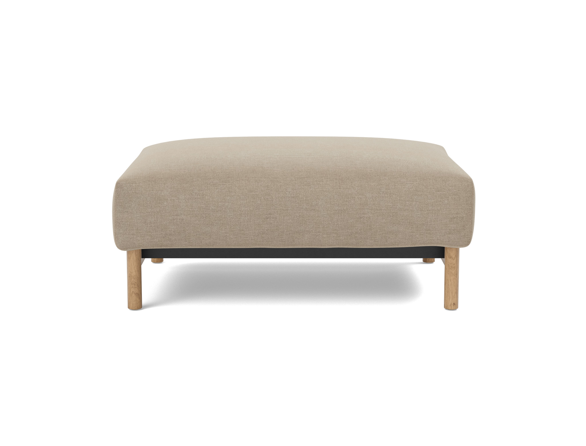 Hocker Malloy Flachgewebe Phobos 587-Mocha Beine Eiche