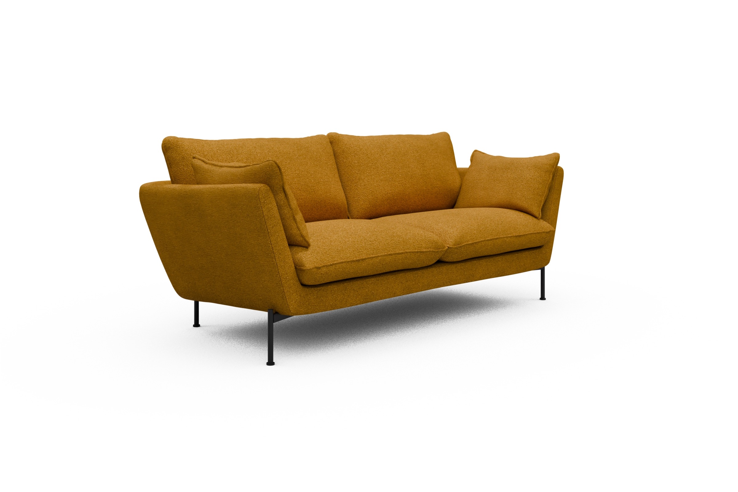 Sofa Anton 2-Sitzer Boucle-Ochre