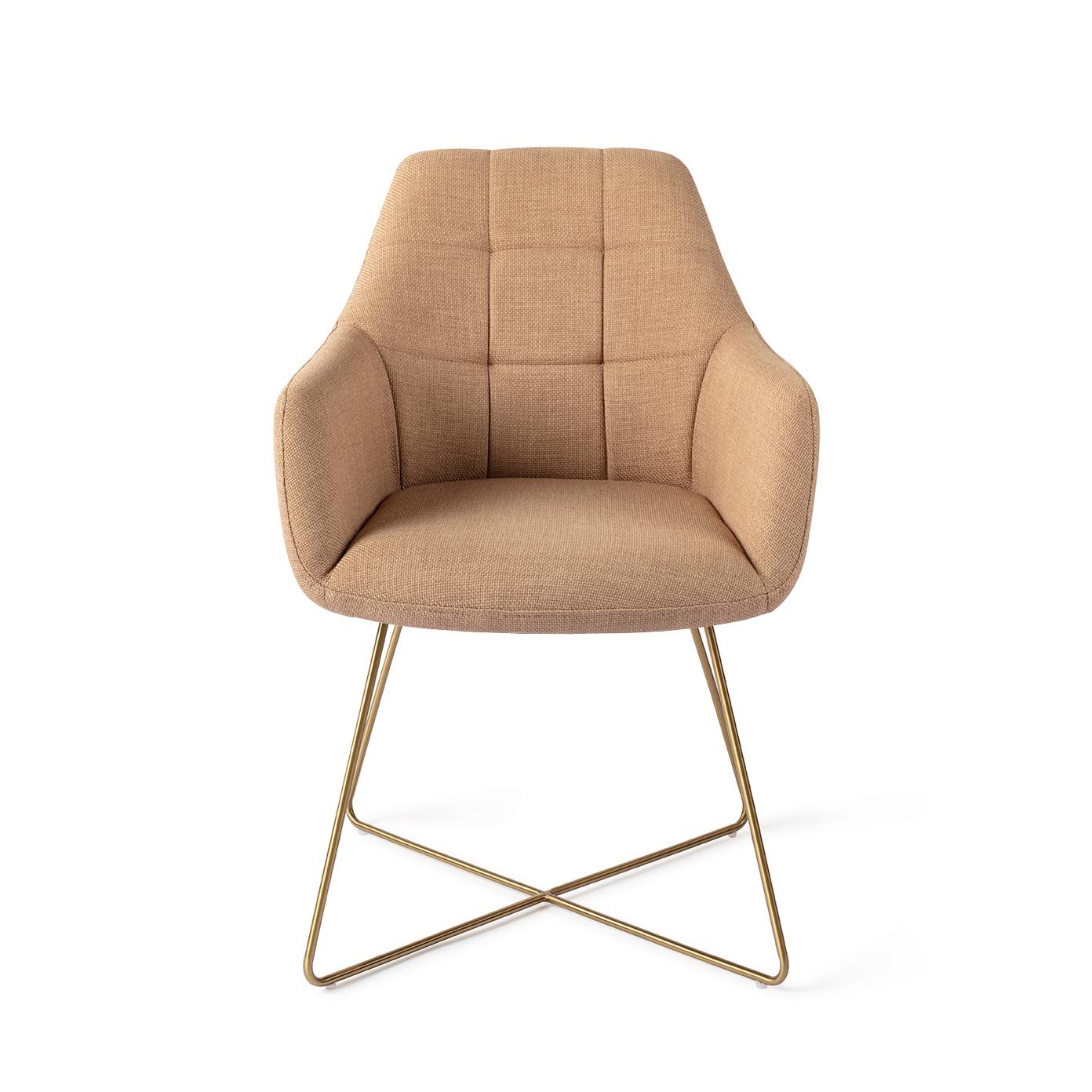 Jesper Home Esszimmerstuhl Noto Toasted-Toffee Cross Gold moebelfaktor
