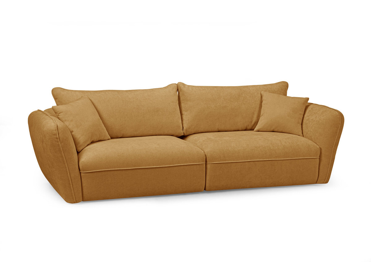 Bobochic Luigi Sofa 3-Sitzer Strukturstoff Gelb
