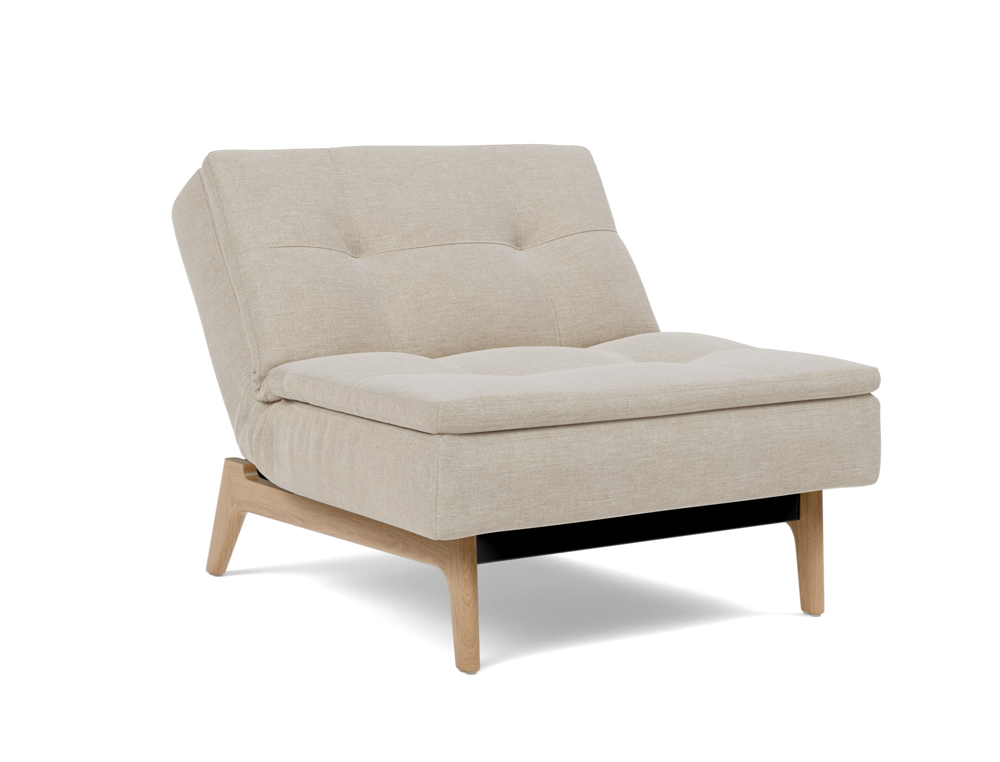 Sessel Dublexo Flachgewebe Phobos 586-Latte Beine Eiche