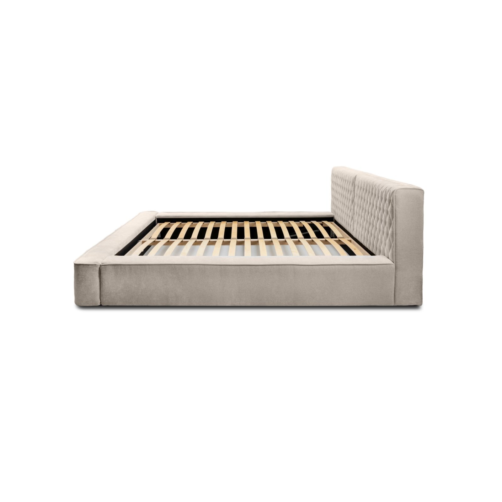 Polsterbett Mento Chenille 140x200 mit Holzrahmen Ditra-New 20