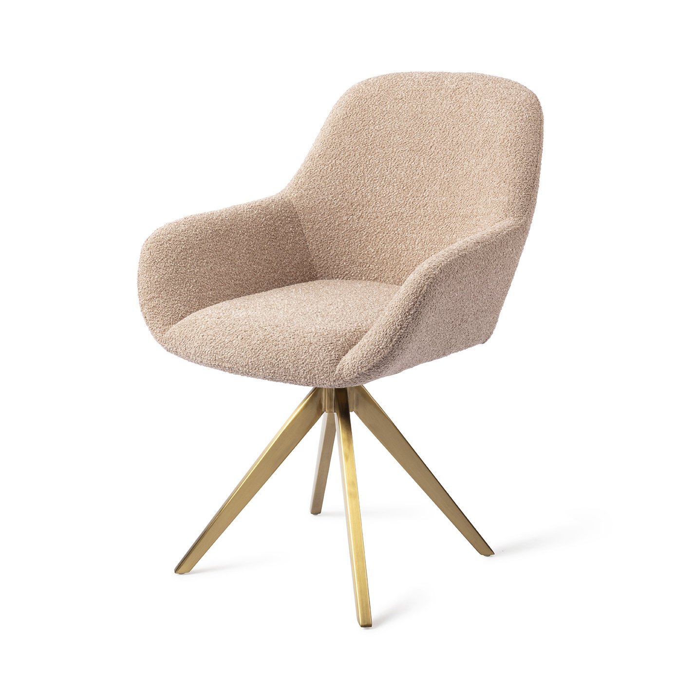Jesper Home Esszimmerstuhl Kushi Flax Relax Turn Gold