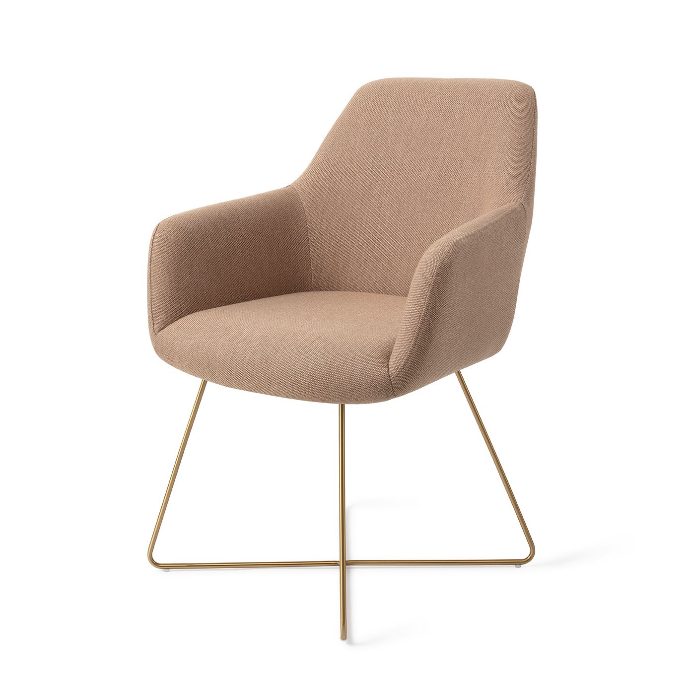 Jesper Home Esszimmerstuhl Hiroo Whisper-Wheat Cross Gold