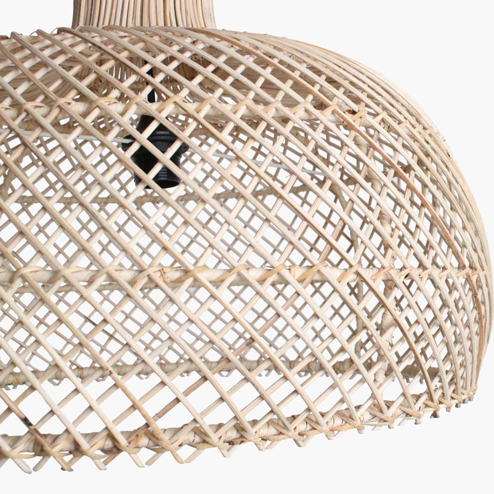 Raw Materials Maze Rattan-Hängelampe natur Ø 57x36cm
