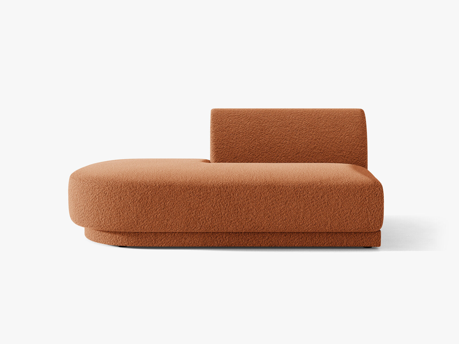 Micadoni 2-Sitzer Sitzmodul offen Miley Boucle Baloo Terrakotta Links
