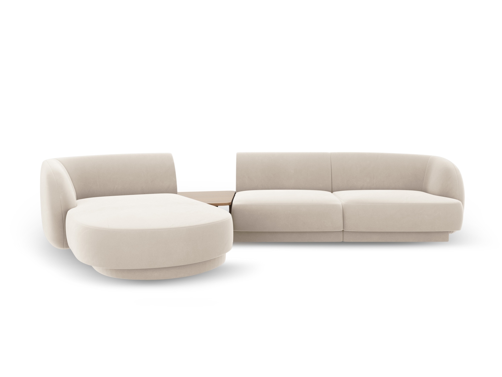 Micadoni Modulares Sofa Miley mit Recamiere 3-Sitzer