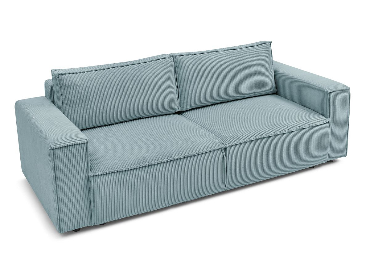 Bobochic Nihad Sofa 3-Sitzer Cordsamt Hellblau