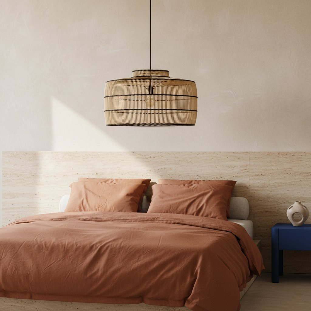 Raw Materials Pendelleuchte Stella Rattan