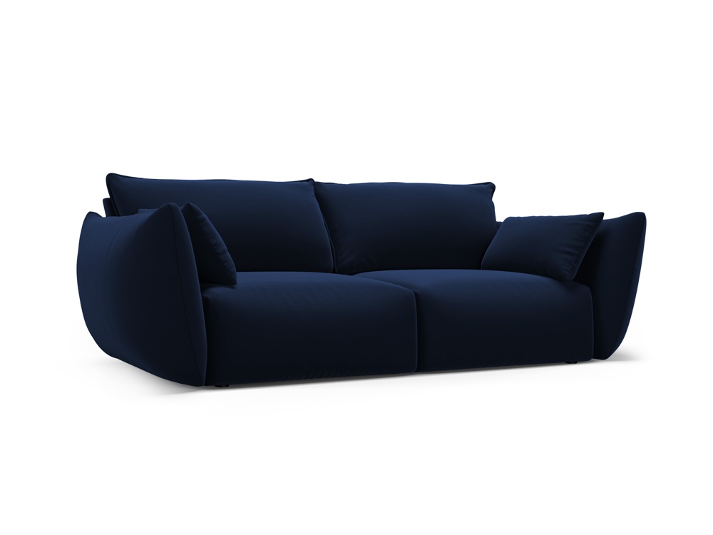 Cosmopolitan Design Sofa Matera 2-Sitzer Samt Salvador Königsblau