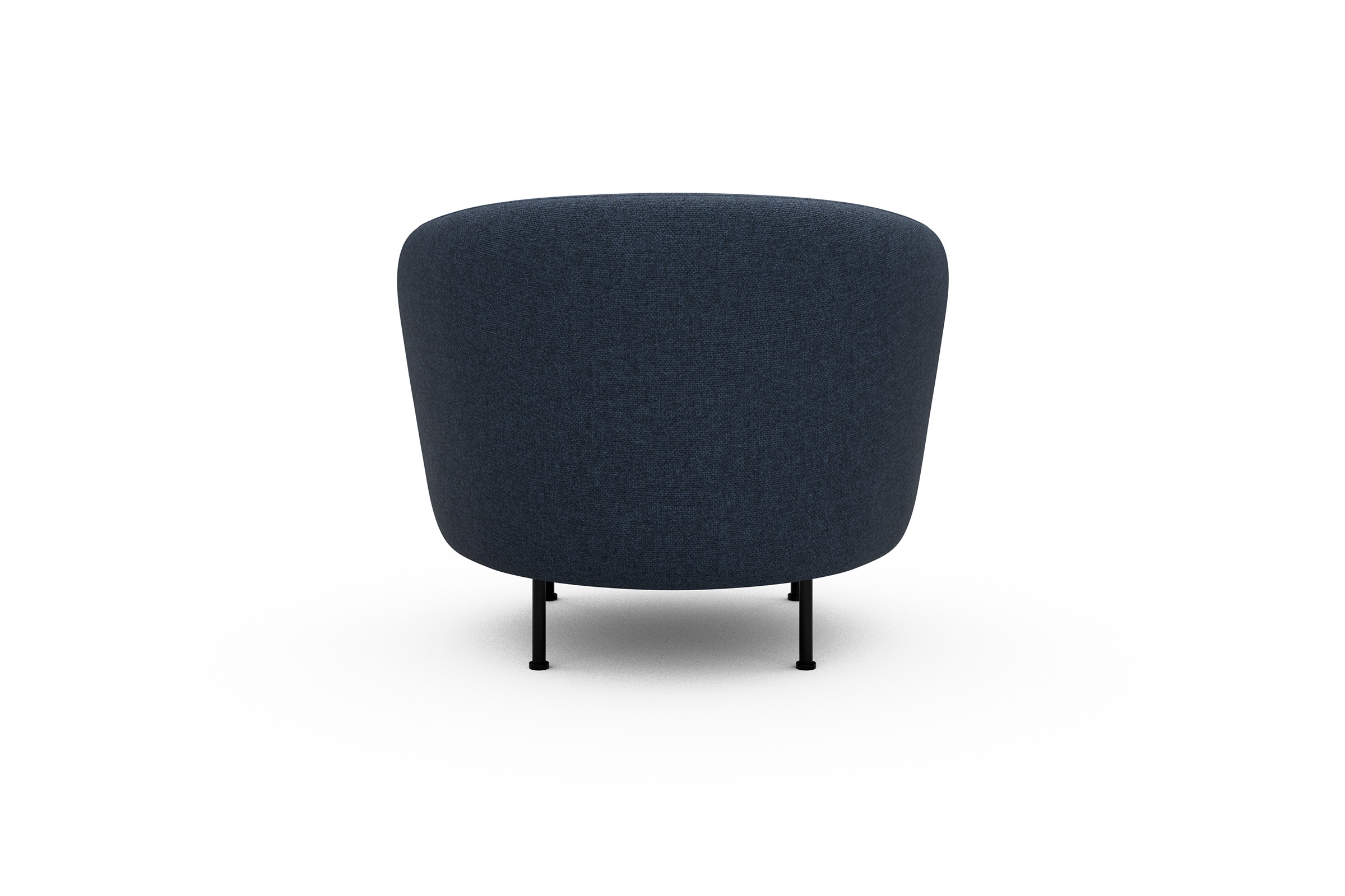 Sessel Ronda Metallbeine Schwarz Sama-Deep-Blue