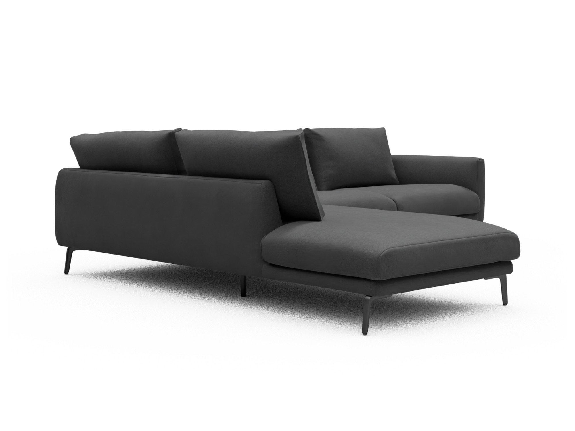 Skandi Home Ecksofa Karl Relax-Ecke links mit 2,5-Sitzer Satya-Zinc moebelfaktor
