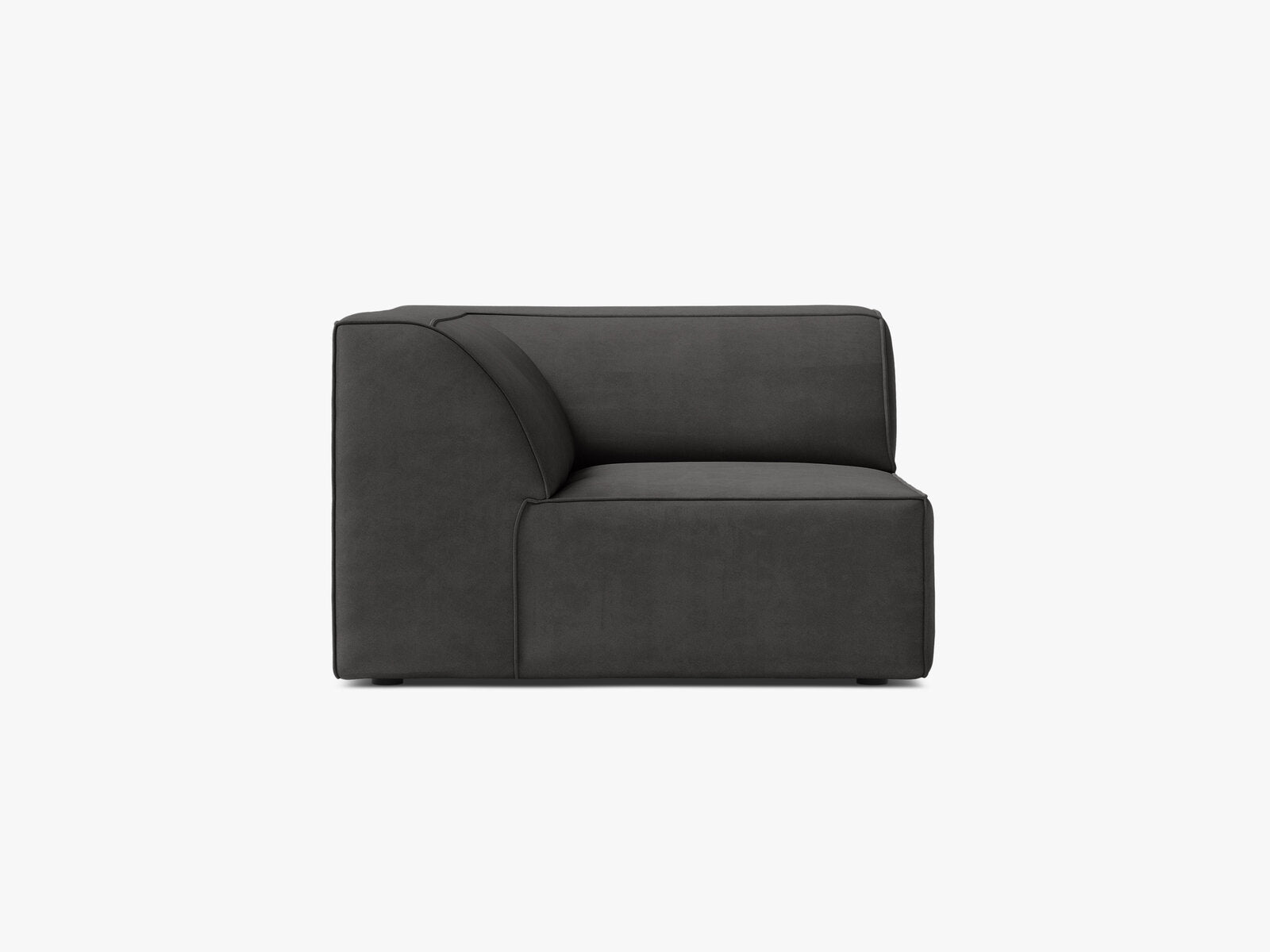 Micadoni Jodie Eckmodul Samt Bluvel Grau