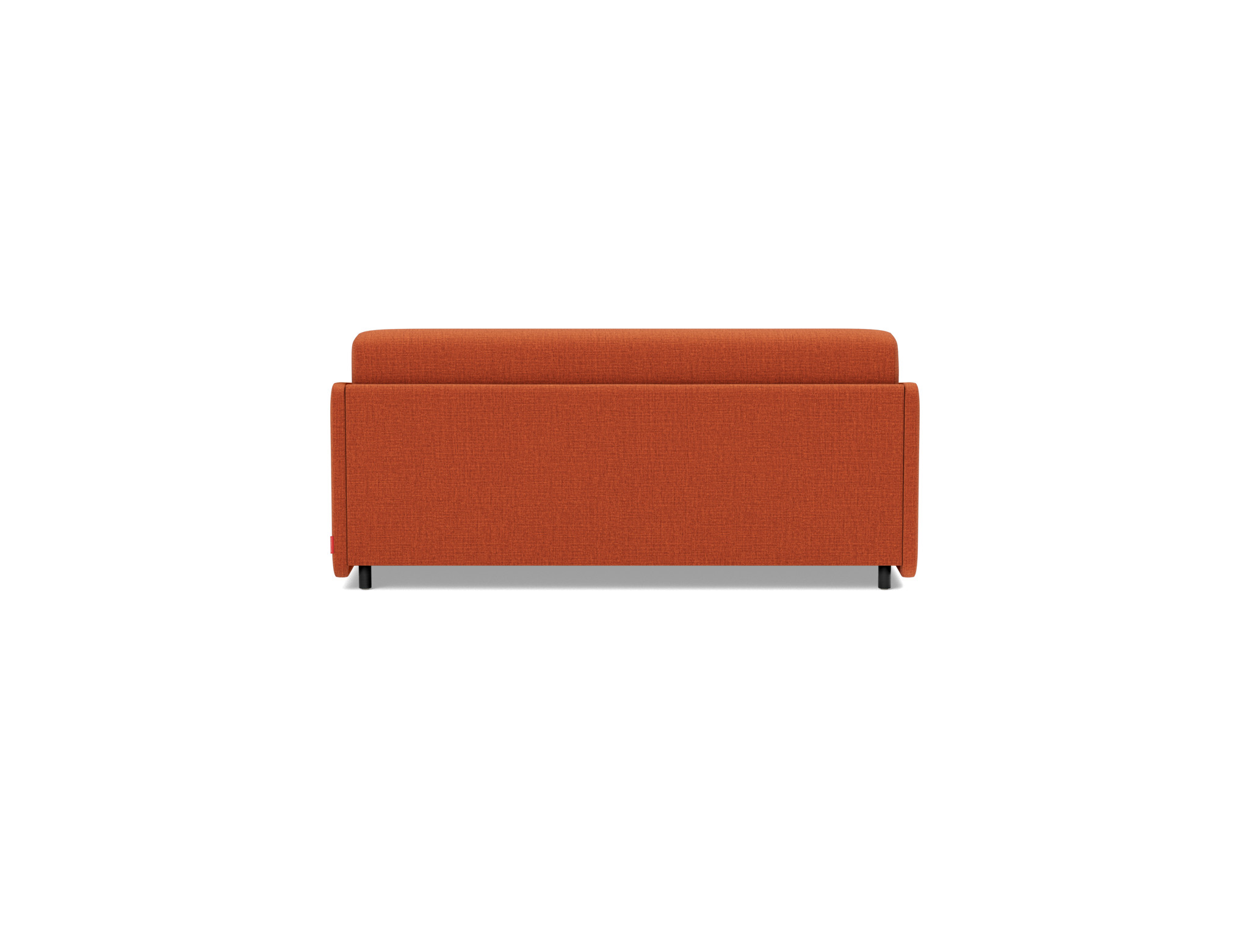 Schlafsofa Eivor mit Memory-Matratze 140 Chenille Esina 412-Rust-Orange